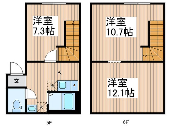 フェリチタ横川の物件間取画像